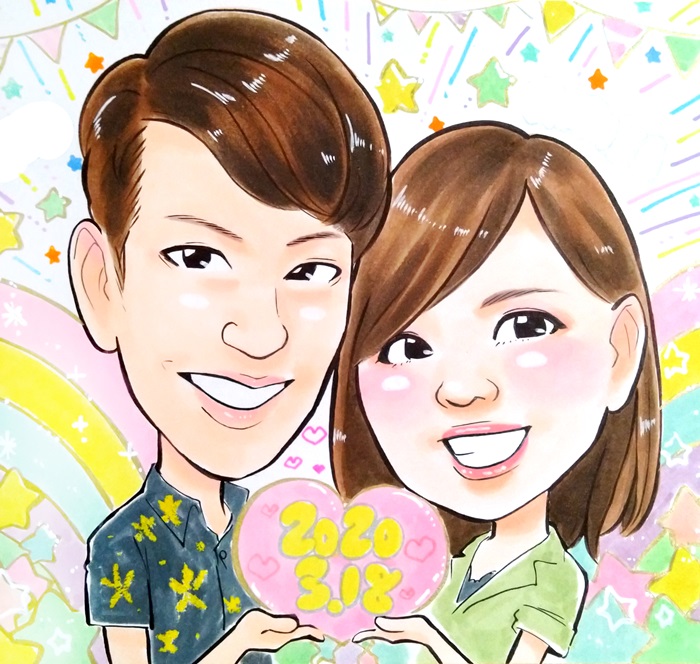 ひっくん様似顔絵確認専用ページ☆ 画家「nocchi」コスプレ似顔絵が人気 ｜ オレンジスマイル